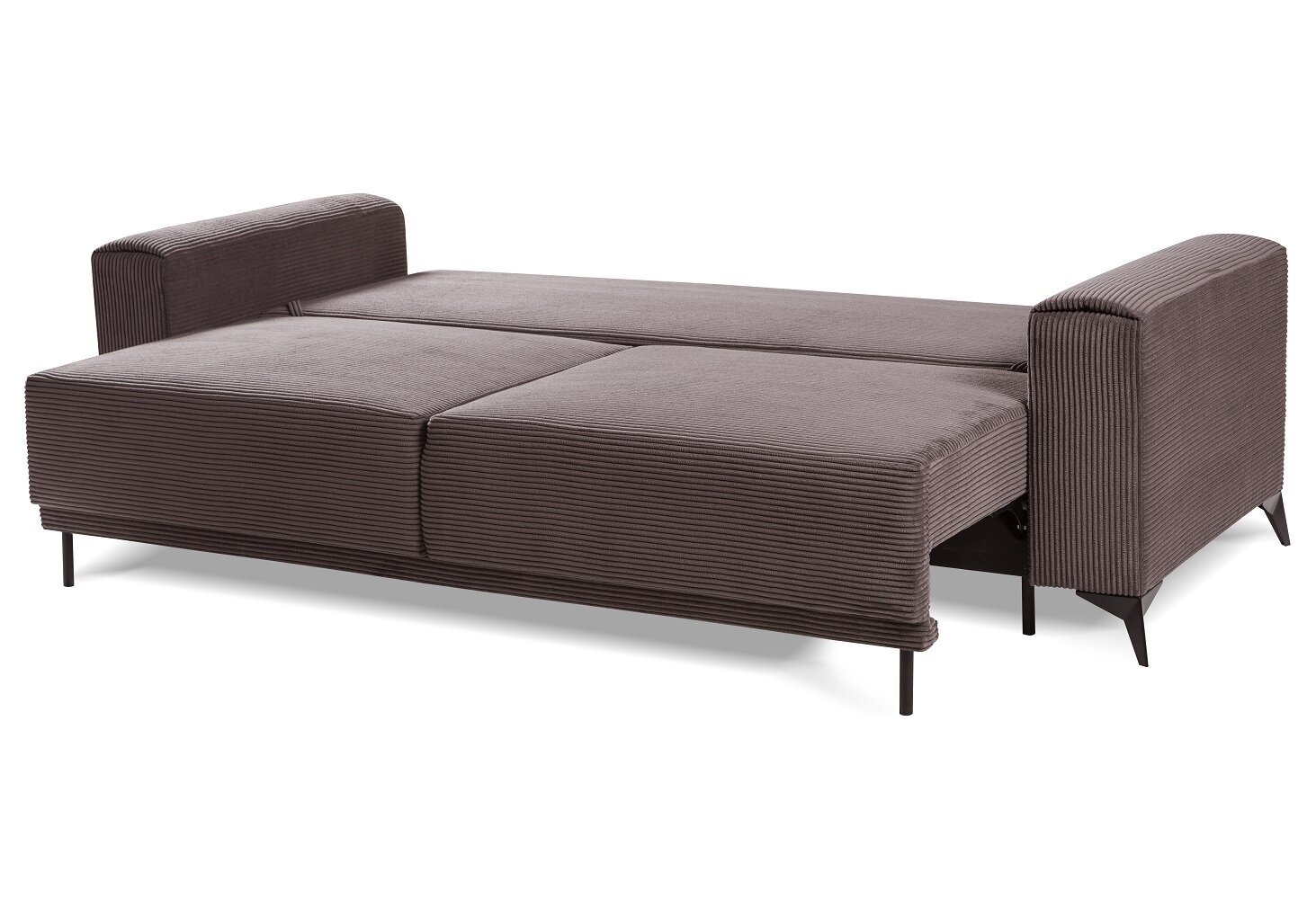 Trivietė sofa - lova Nora, ruda kaina ir informacija | Sofos | pigu.lt