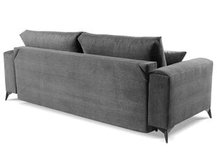 Trivietė sofa - lova Nora, pilka цена и информация | Диваны | pigu.lt