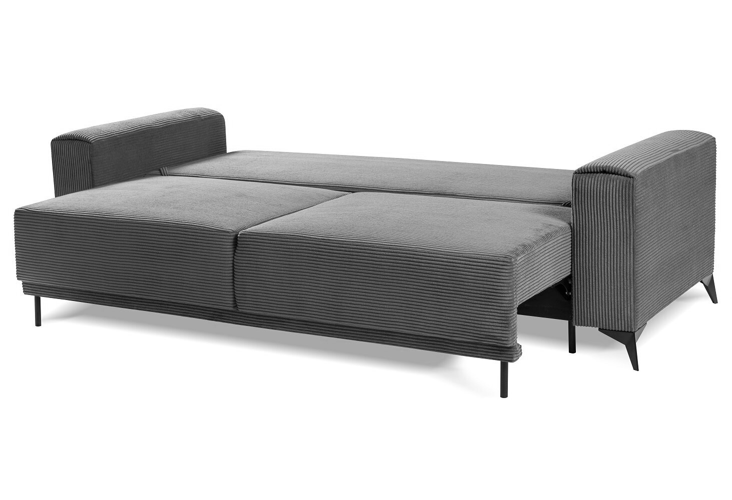 Trivietė sofa - lova Nora, pilka kaina ir informacija | Sofos | pigu.lt