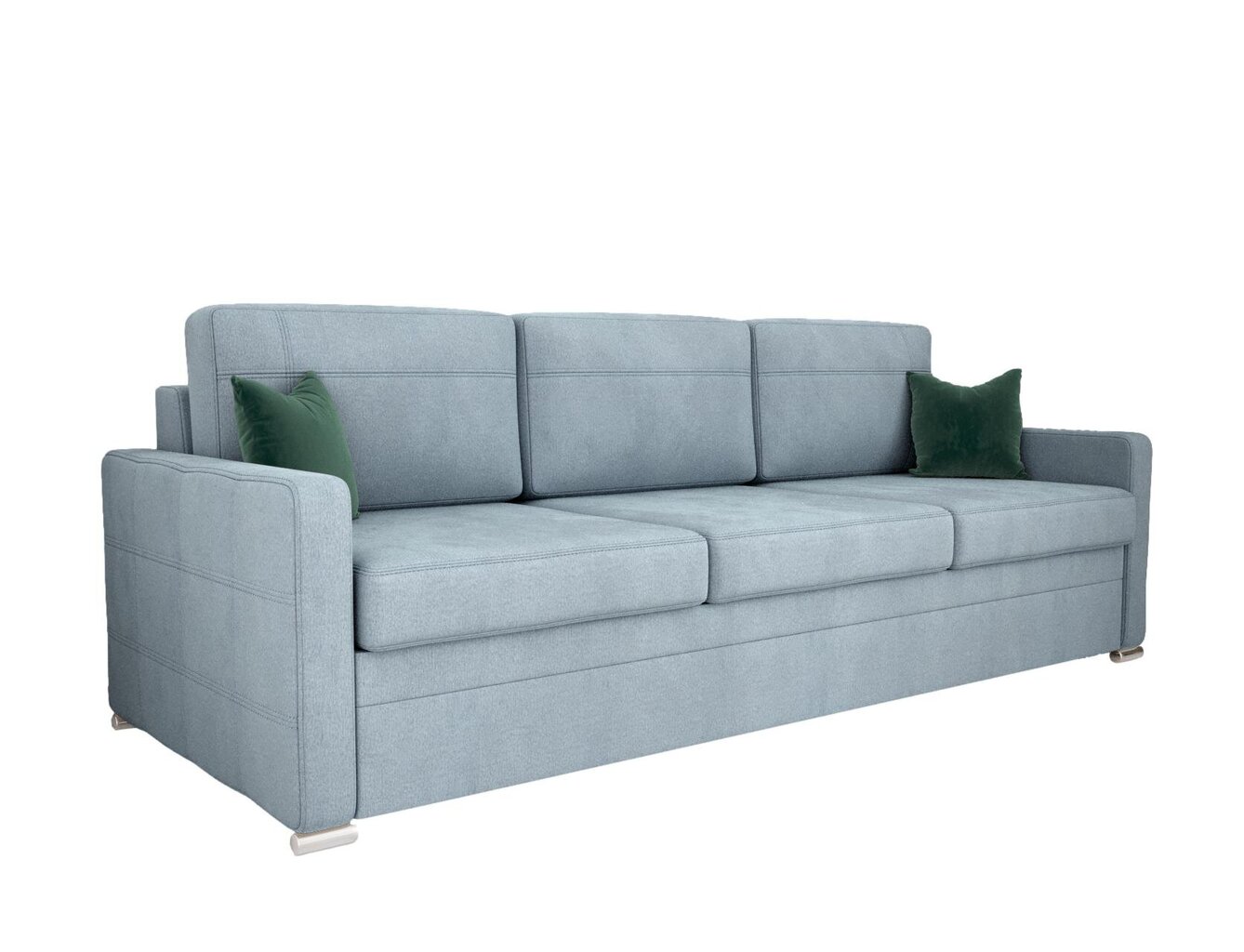 Trivietė sofa - lova AVANT DL, melsva kaina ir informacija | Sofos | pigu.lt