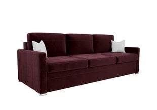 Trivietė sofa - lova AVANT DL, bordo цена и информация | Диваны | pigu.lt