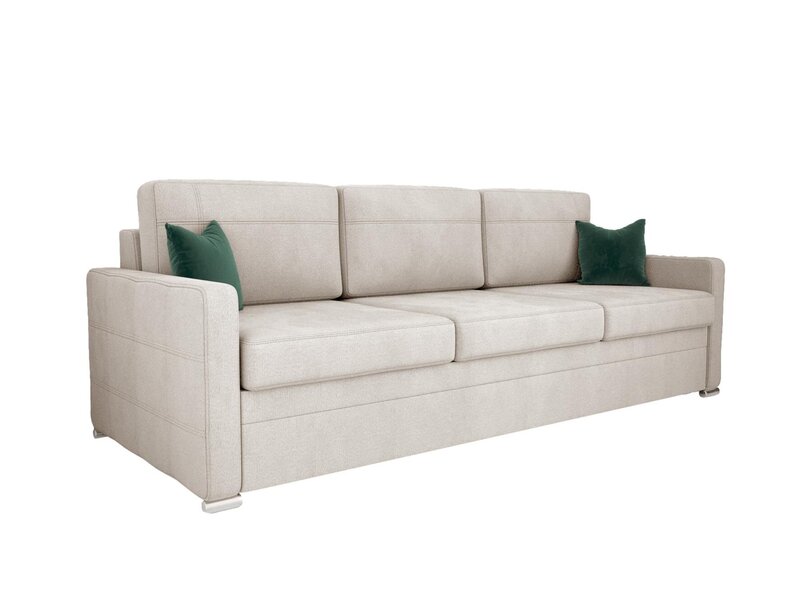 Trivietė sofa - lova AVANT DL, smėlio цена | pigu.lt