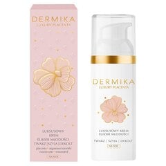 Роскошный крем-эликсир молодости для лица, шеи и декольте Dermika Luxury Placenta, 50 мл цена и информация | Сыворотки для лица, масла | pigu.lt