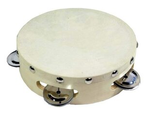 Tamburinas su natūralia oda Terre 15cm kaina ir informacija | Perkusija | pigu.lt