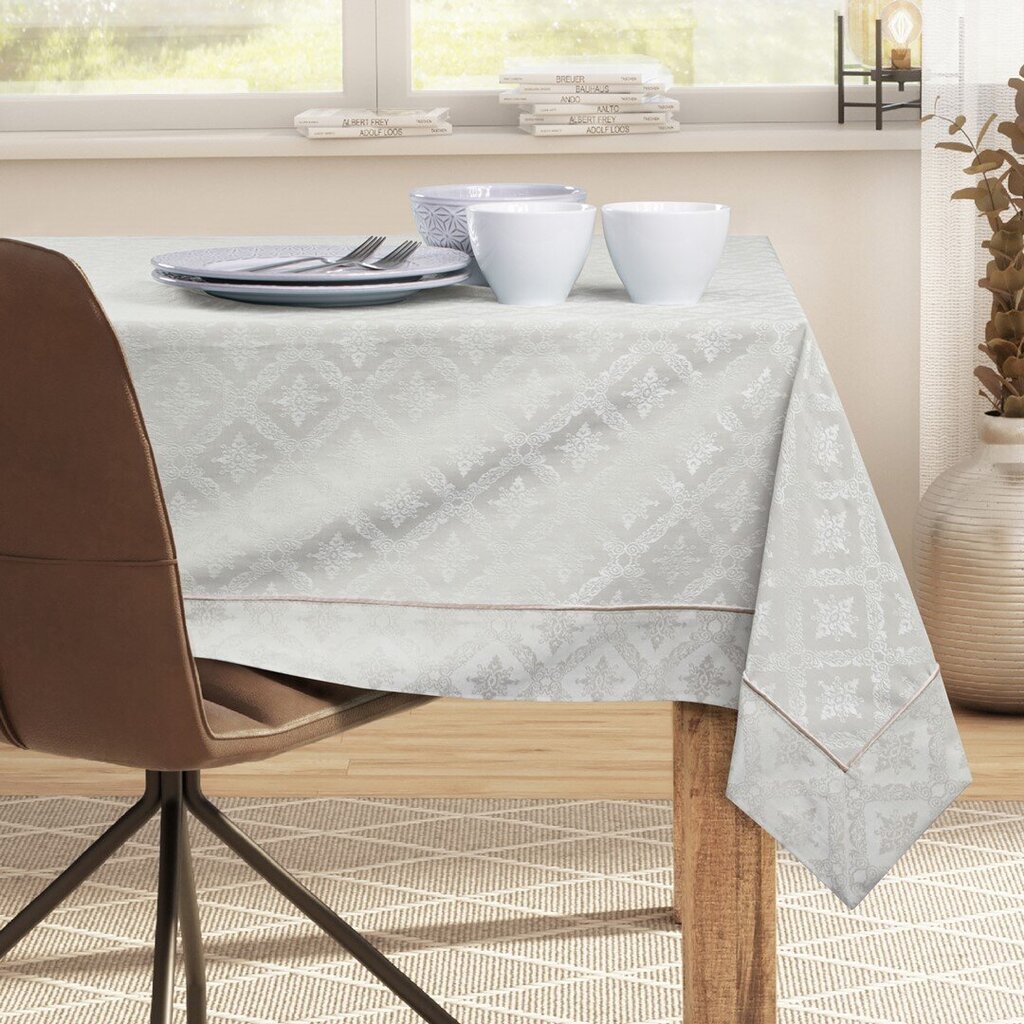 DecoKing staltiesė Maya, smėlio spalvos, 160x500 cm kaina ir informacija | Staltiesės, servetėlės | pigu.lt
