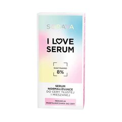 Normalizuojantis serumas riebiai ir mišriai odai Soraya I Love Serum, 30ml kaina ir informacija | Veido aliejai, serumai | pigu.lt