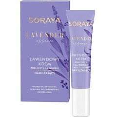 Drėkinamasis paakių ir akių vokų kremas Soraya Lavender Essence, 15 ml kaina ir informacija | Paakių kremai, serumai | pigu.lt