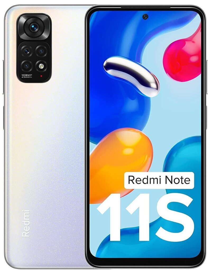 Xiaomi Redmi Note 11S, 128GB, Dual SIM, Pearl White kaina ir informacija | Mobilieji telefonai | pigu.lt