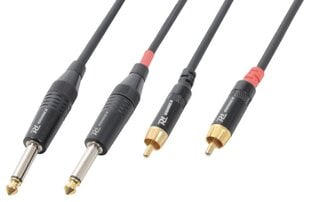 PD-Connex CX74-6 kabelis 2x6,3 mono - 2xRCA kištukas 6,0 m kaina ir informacija | Kabeliai ir laidai | pigu.lt