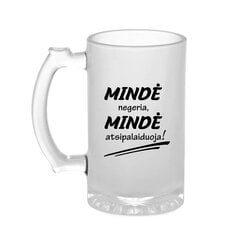 Bokalas „Mindė negeria, Mindė atsipalaiduoja“ kaina ir informacija | Originalūs puodeliai | pigu.lt