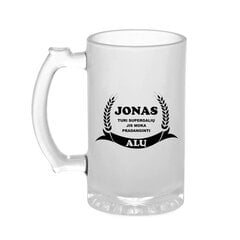 Bokalas „Jonas turi supergalių“ (500ml) kaina ir informacija | Originalūs puodeliai | pigu.lt