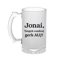 Bokalas „Jonai, taupyk vandenį gerk alų“ (500ml) kaina ir informacija | Originalūs puodeliai | pigu.lt