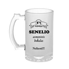 Bokalas „SENELIO asmeninis“ kaina ir informacija | Originalūs puodeliai | pigu.lt
