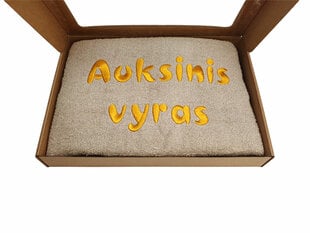 Siuvinėtas rankšluostis „Auksinis vyras“ цена и информация | Другие оригинальные подарки | pigu.lt