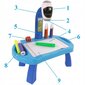 Vaikiškas projektorius piešimui / Kūrybinis stalas su projektoriumi, skaidrės ir flomasteriais kaina ir informacija | Lavinamieji žaislai | pigu.lt