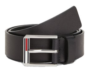 Мужской ремень Tommy Hilfiger TJM ESSENTIAL LEATHER 3.5, черный AM0AM08566 BDS 45653 цена и информация | Мужские ремни | pigu.lt