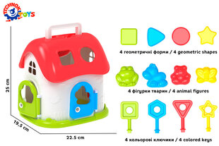 Развивающийся домик с формочками цена и информация | Игрушки для малышей | pigu.lt