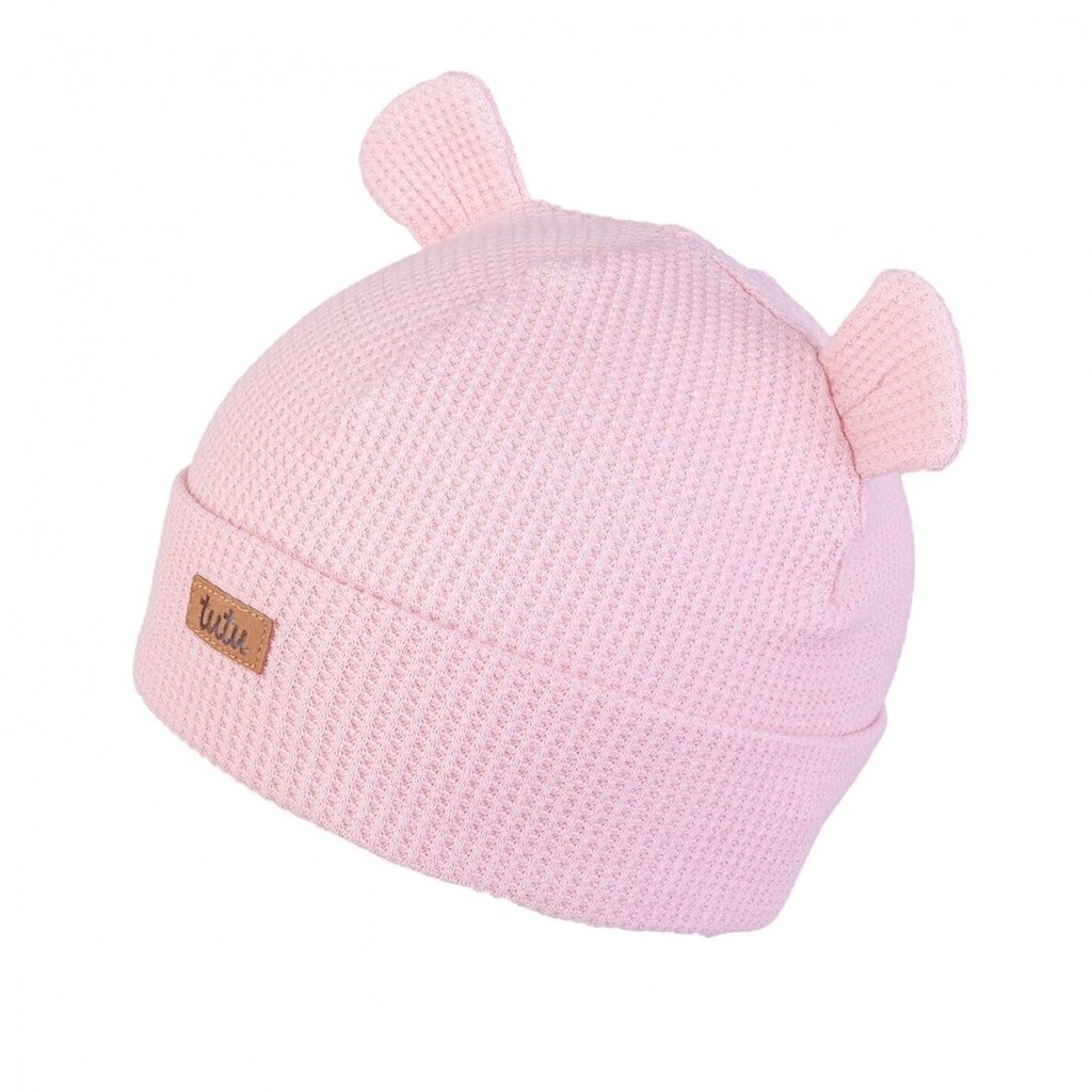TuTu medvilninė plona kepurė pavasariui, rožinė kaina ir informacija | Kepurės, pirštinės, kaklaskarės kūdikiams | pigu.lt