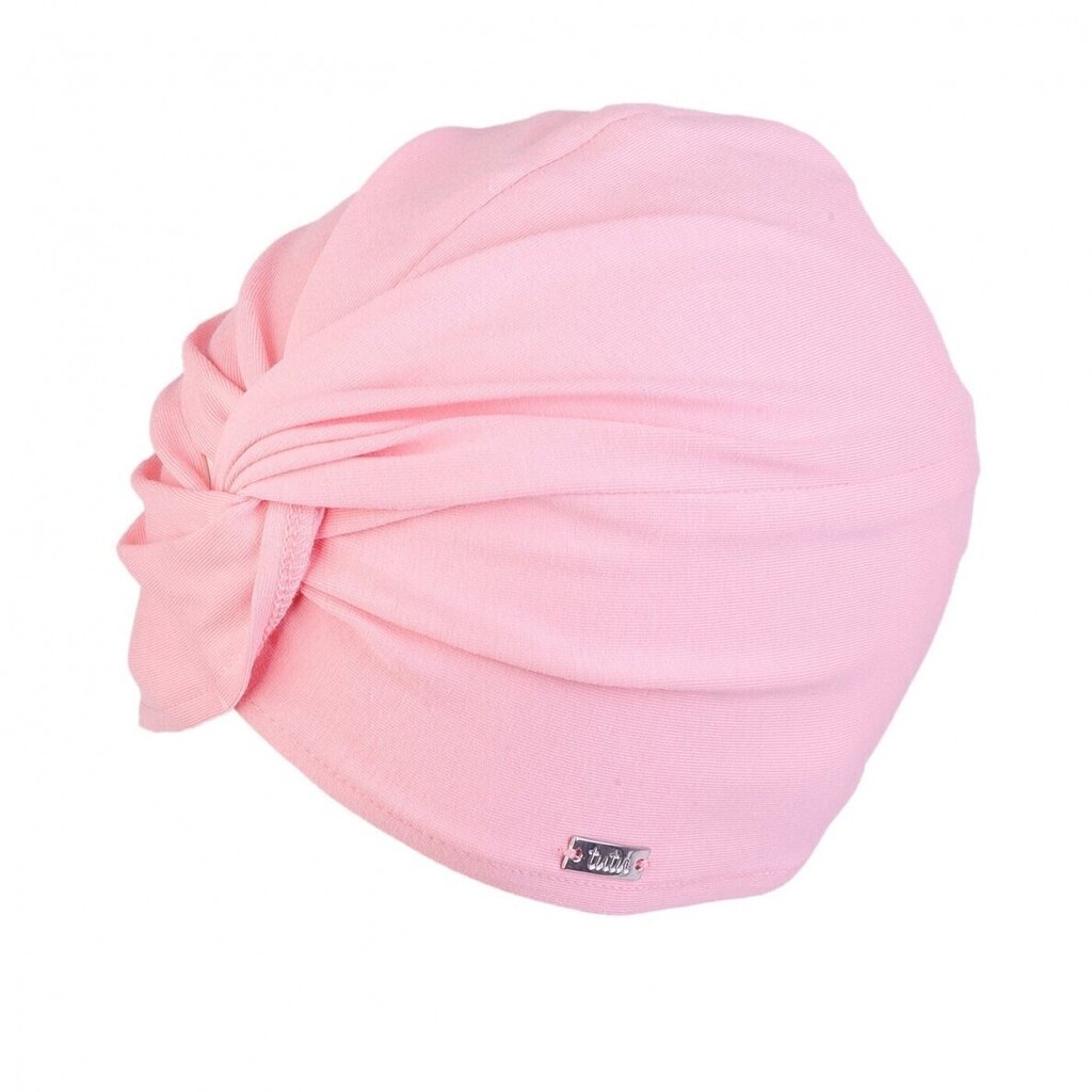 TuTu plona kepurė turbanas pavasariui, rožinė kaina ir informacija | Kepurės, pirštinės, šalikai mergaitėms | pigu.lt