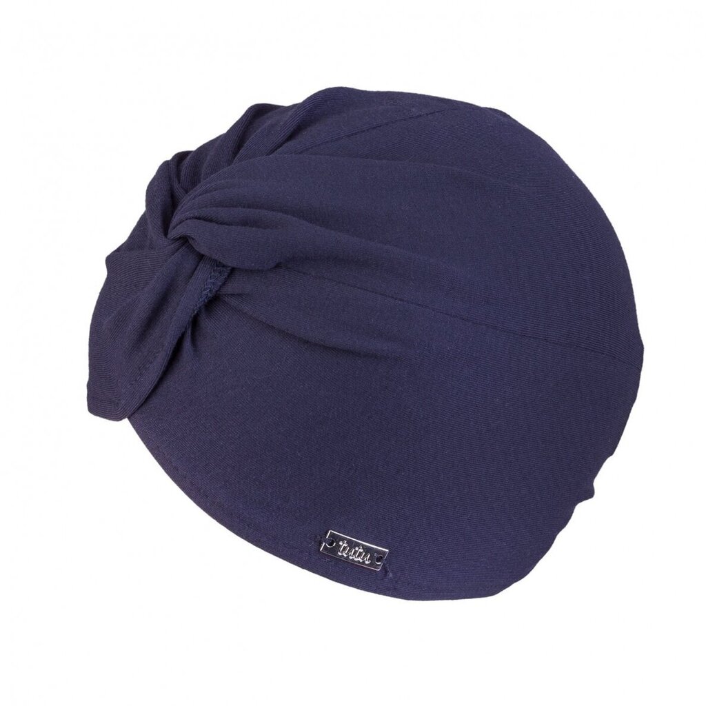 TuTu plona kepurė turbanas pavasariui, mėlyna цена и информация | Kepurės, pirštinės, šalikai mergaitėms | pigu.lt