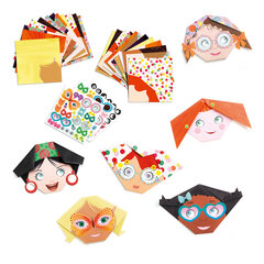 Набор оригами - Милые лица, DJECO DJ08757 цена и информация | Развивающие игрушки | pigu.lt