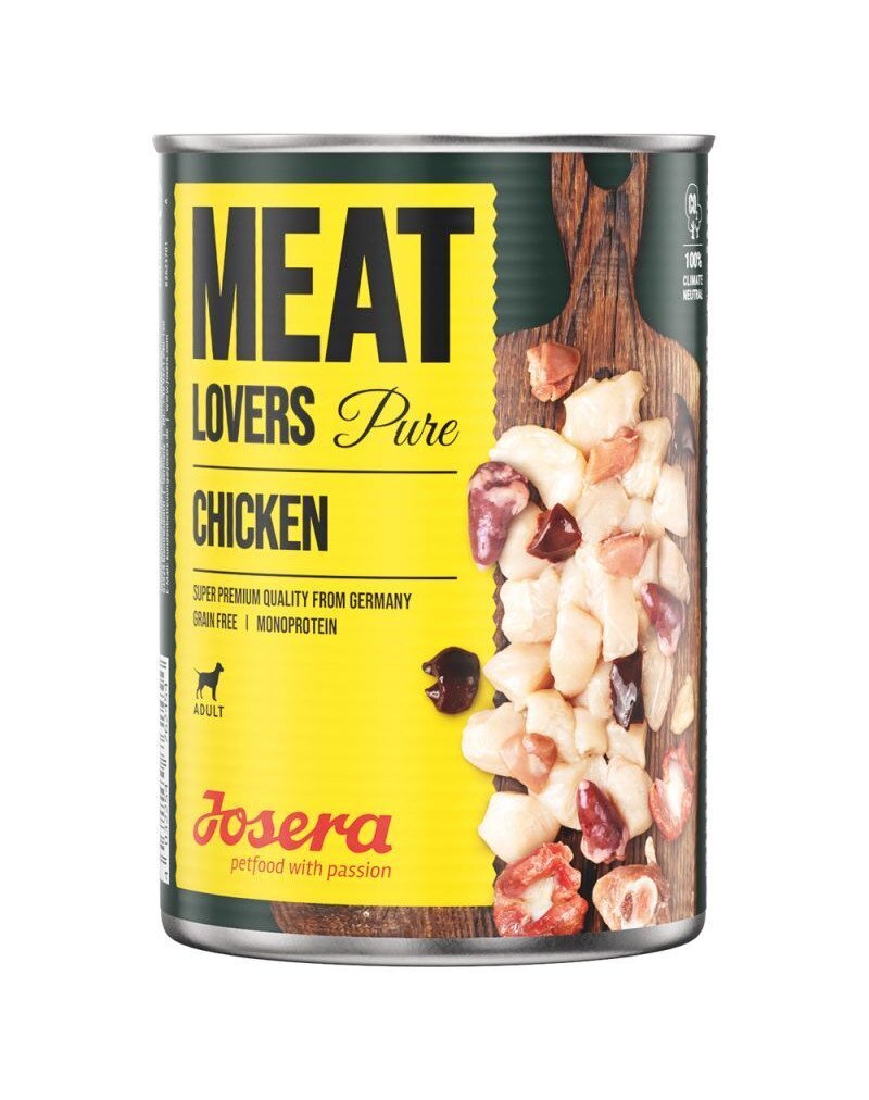 Josera Meatlovers Pure su vištiena, 6x400 g kaina ir informacija | Konservai šunims | pigu.lt