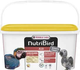 Maistas papūgoms Versele Laga Nutribird A19, 3 kg kaina ir informacija | Lesalas paukščiams | pigu.lt