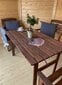 Lauko baldų komplektas Garden Set, rudas, 4 vietų цена и информация | Lauko baldų komplektai | pigu.lt