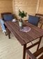 Lauko baldų komplektas Garden Set, rudas, 4 vietų kaina ir informacija | Lauko baldų komplektai | pigu.lt
