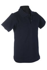 Поло футболка с короткими рукавами, темно-синяя цена и информация | Рубашки для мальчиков | pigu.lt