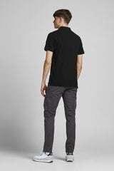 Vyriški polo marškinėliai JACK & JONES 12136668*05, juodos spalvos 5715102231935 kaina ir informacija | Vyriški marškinėliai | pigu.lt