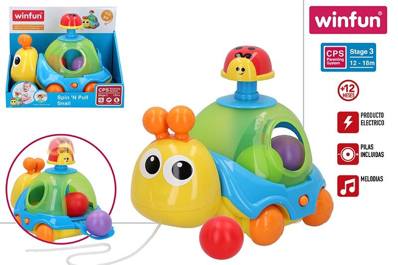 Winfun traukiamas žaislas su garsu kaina ir informacija | Žaislai kūdikiams | pigu.lt
