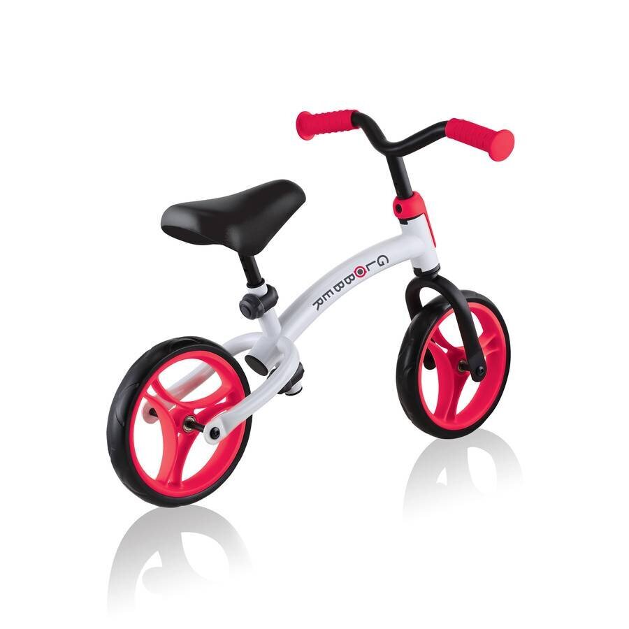 Balansinis dviratukas Globber Go Bike Duo White New Red kaina ir informacija | Balansiniai dviratukai | pigu.lt