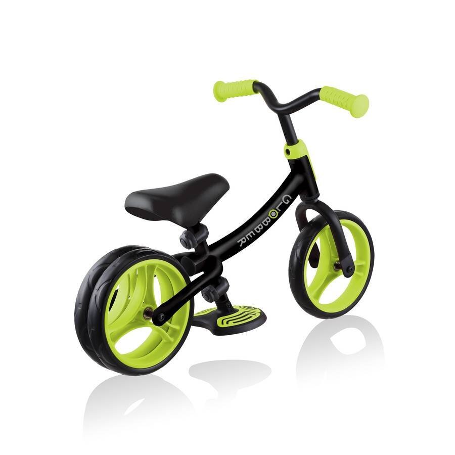 Balansinis dviratukas Globber Go Bike Duo Lime green kaina ir informacija | Balansiniai dviratukai | pigu.lt