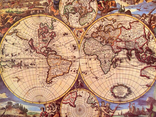 Dėlionė Pasaulio žemėlapis, 1000 d. цена и информация | Пазлы | pigu.lt