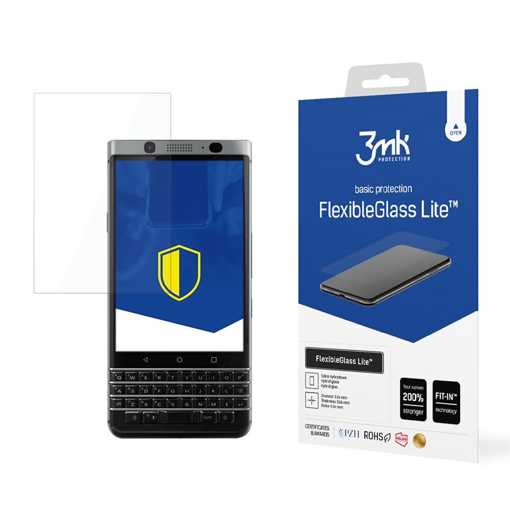 Apsauginis stiklas 3MK, skirtas BlackBerry KeyOne kaina ir informacija | Apsauginės plėvelės telefonams | pigu.lt