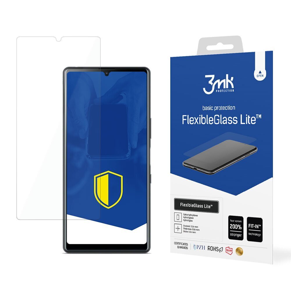 Apsauginis stiklas 3mk FlexibleGlass Lite™ skirtas Sony Xperia L4 цена и информация | Apsauginės plėvelės telefonams | pigu.lt