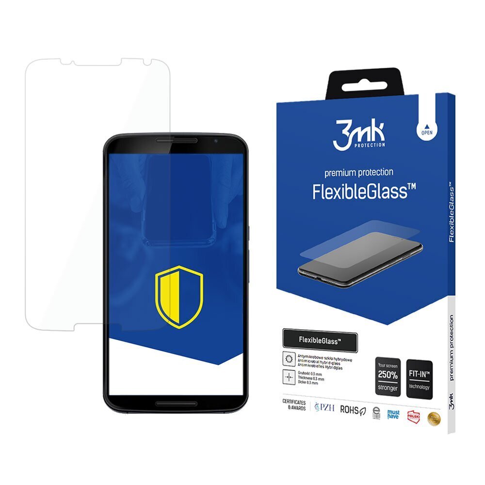 Motorola Google Nexus 6 - 3mk FlexibleGlass™ screen protector цена | pigu.lt