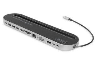 Digitus USB-C Docking Station kaina ir informacija | Adapteriai, USB šakotuvai | pigu.lt