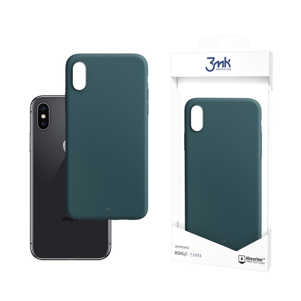 3mk Matt Case, skirtas Apple iPhone X/XS, juodas kaina ir informacija | Telefono dėklai | pigu.lt