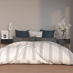 Naktinės spintelės, 40x40x56 cm, 2 vnt, juodos kaina ir informacija | Spintelės prie lovos | pigu.lt