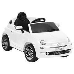 Elektrinis vaikiškas automobilis Fiat 500, baltas kaina ir informacija | Elektromobiliai vaikams | pigu.lt