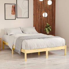 Кровать из массивной сосны, натуральный цвет, 200 x 160 см цена и информация | Кровати | pigu.lt
