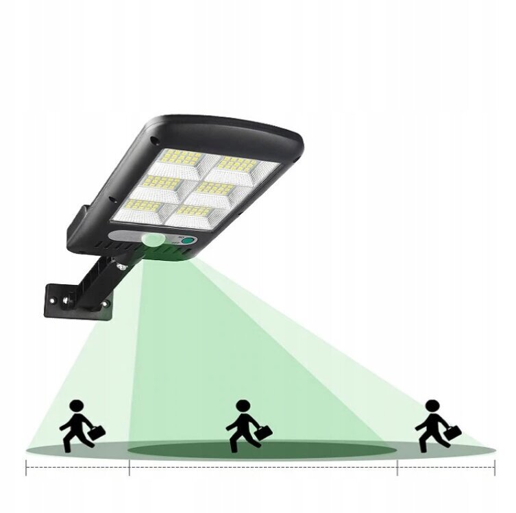 120 LED gatvės-lauko švietuvas su saulės baterija ir judesio davikliu+pultas цена и информация | Lauko šviestuvai | pigu.lt