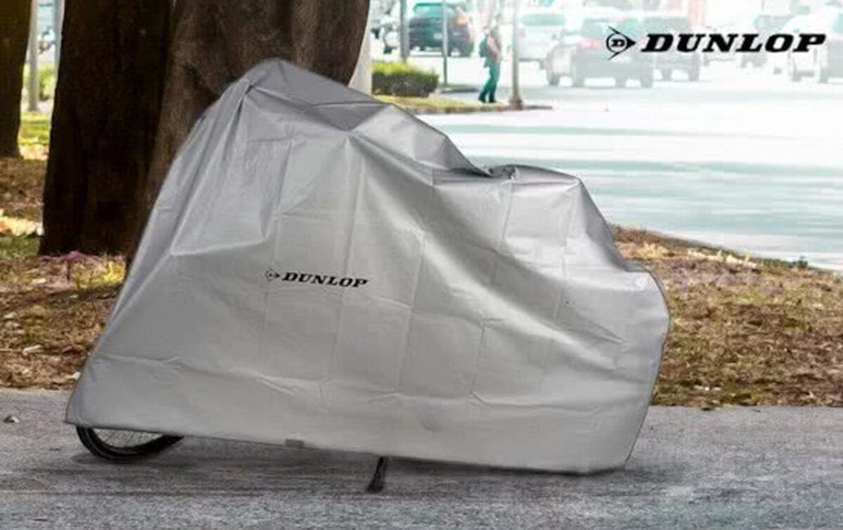 Motociklo uždangalas Dunlop, 228 x 124/75 x 99 cm kaina ir informacija | Moto reikmenys | pigu.lt