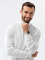 Vyriškas megztinis Ombre E179 baltas kaina ir informacija | Megztiniai vyrams | pigu.lt