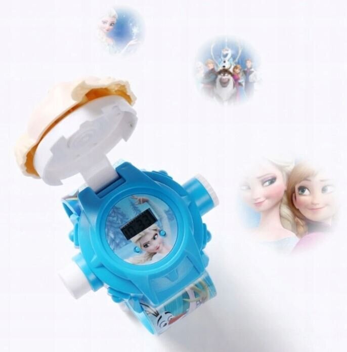 Laikrodis su projektoriumi Ledo šalis herojai kaina ir informacija | Aksesuarai vaikams | pigu.lt