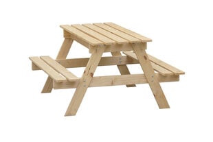 Timbela vaikiškas medinis staliukas su nuimamu viršumi M010-1 kaina ir informacija | Lauko stalai, staliukai | pigu.lt