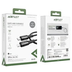 Кабель Acefast MFI USB Type C - Lightning, 1,8 м цена и информация | Кабели для телефонов | pigu.lt