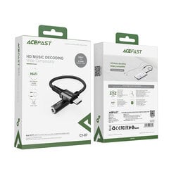 Acefast audio cable USB Type C - 3.5mm mini jack (female), 18 cm kaina ir informacija | Laidai telefonams | pigu.lt